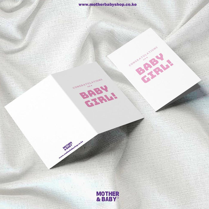 It's A Baby Girl Card