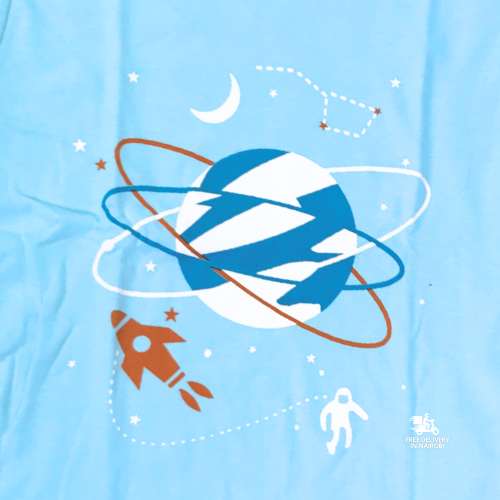 Blue Space Pajama Set 2 Pc