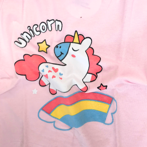 Unicorn Shorts Pajama Set 2 Pc